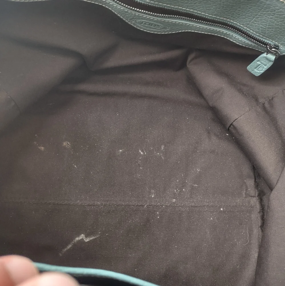 Tod's Handbag Purse Pebbled Leather Mint Green - Picture 4 of 8